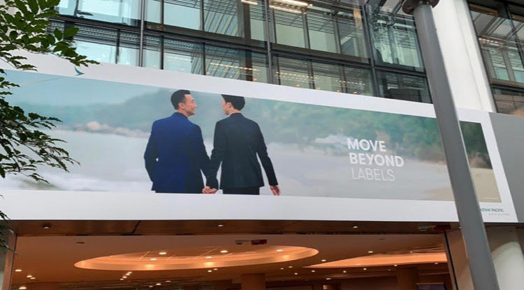 Cathay Pacific’s advertisement showing same-sex couple was banned from MTR and the Airport Authority